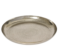 Decobord ijzer d48h4cm zilver