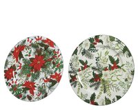 Decobord plc d33cm kerstbloem a2