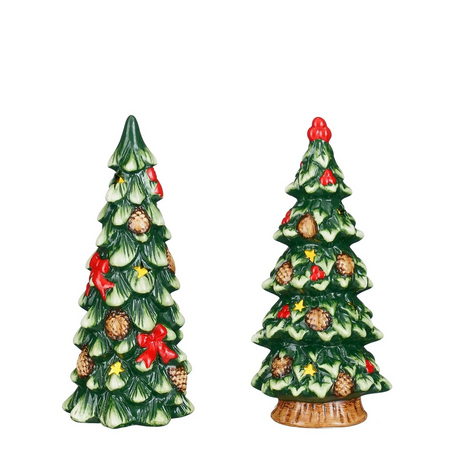 Decoratie boom bo h23d10cm groen a2