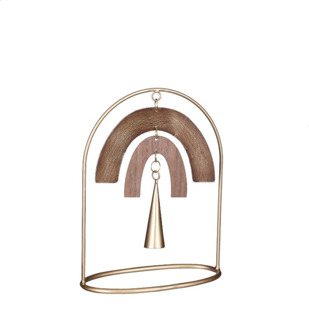 Decoratie l17.5b9h23cm bruin