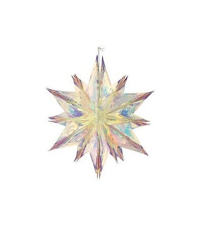 Decoratie ster l40b38h20 irisrnd