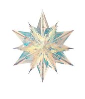 Decoratie ster l90b80h34 irisrnd