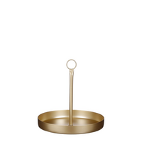 Decoratie tray d25h25cm goud
