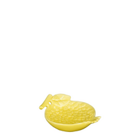 Decoratiebord l11b9h2.5cm geel