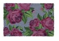 Deurmat kokos floraal m 60x40cm blw