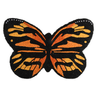 Deurmat kokos vlinder l40b60h2cm