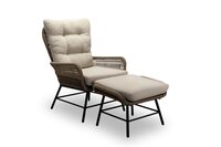 Dex lounge stoel incl. footstool Sahara dust