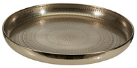DIENBLAD 34CM ZILVER