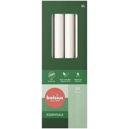 Dinerkaars d2h23cm 8st cloudy white