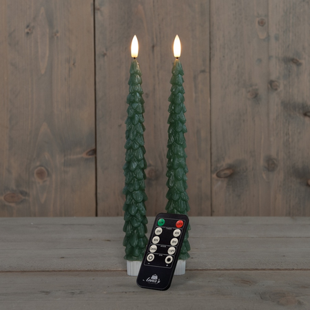 Dinerkaars kerstboom 27cm jade grn