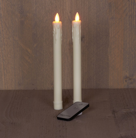 Dinerkaars met afstandsbediening H25 CM 2 Stuks ivoor 