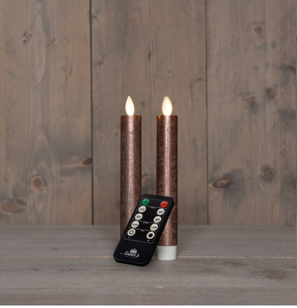 Dinerkaars oplaadbaar 23cm brns 2st