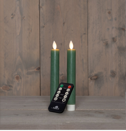 Dinerkaars oplaadbaar 23cm jade 2st