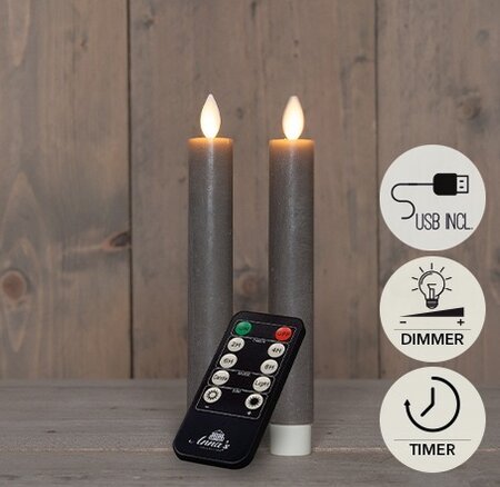 Dinerkaars oplaadbaar 23cm tpe 2st