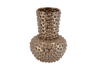 DJEDDA VASE DOTS DARK PEARL 21X29CM