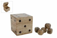 Dobbelsteen dice mango 9x9x9cm