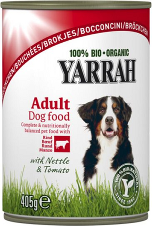 Dog blik brokjes saus rund 405g