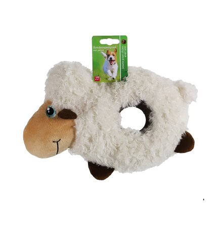 Donut schaap schapenw.+piep 31cm wt