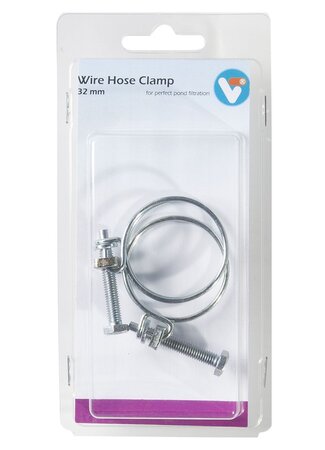Draadslangklem 32mm 2 pc in bliste