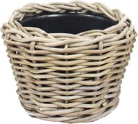 Drypot rotan d20h15cm grijs