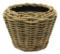 Drypot rotan rond d57h43cm grijs