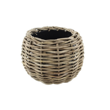 Drypot tina rotan d58h47cm grijs