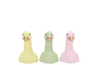 EASTER DUCK HEAD DREAMY PASTEL MIX ASS 9X10X14CM