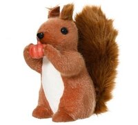 Eekhoorn knstbnt l21b11h23cm brn per stuk