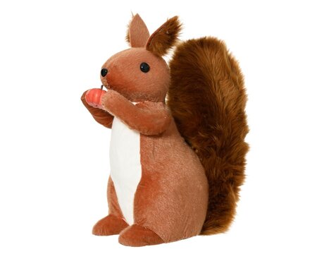 Eekhoorn kunstbont l30b17h40cm brn