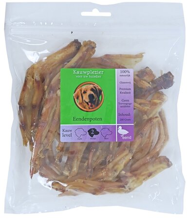 Eendenpoten 200g in zak