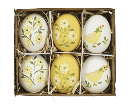 Ei kippenei d4h6cm assortie 6st