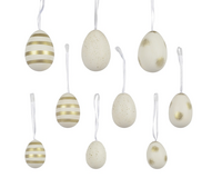 Ei polystyreen d4h6cm wit a6 12st