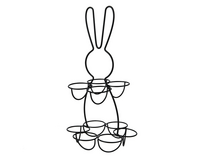 Eierhouder ijzer d17h32cm zwart