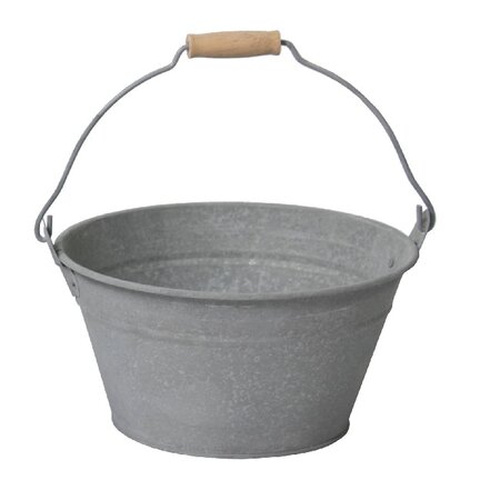 Emmer oud zink Dia27 H15 CM