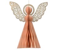 Engel papier d6.68h8cm roze