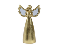 Engel polyresin l6.2b11h18cm goud