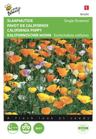 Eschscholtzia californica enkelb 1gram - afbeelding 1