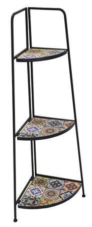 Etagere hoek malaga b33h115 zwart