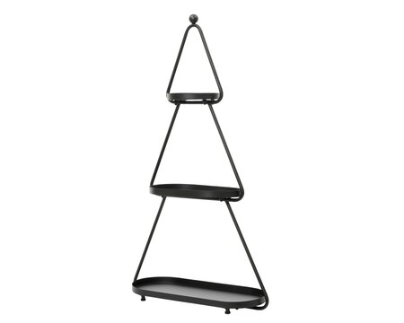 Etagere ijzer l23b62h110cm zwart