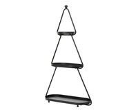 Etagere ijzer l23b62h110cm zwart