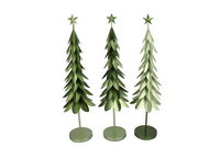 EVY MAJESTIC GREEN XMAS TREE METAL per stuk 30X100CM