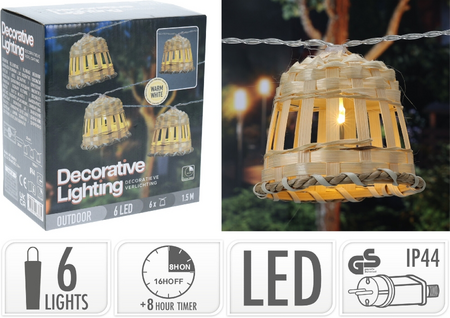 FEESTVERLICHTING 6STS BAMBOE