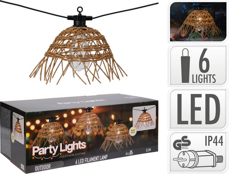 FEESTVERLICHTING PE RATTAN