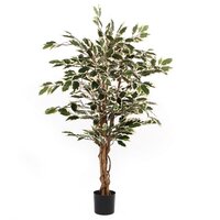 Ficus hawaii in pot d70h110cm groen (Zijde-plant)