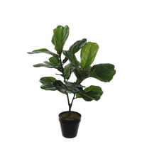 Ficus lyrata in pot h75d60cm groen (Zijde-plant)