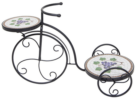 Fiets grapevine l41b26h63cm zwart