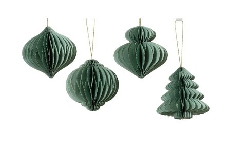 Figuur papier d8h8cm mint per stuk