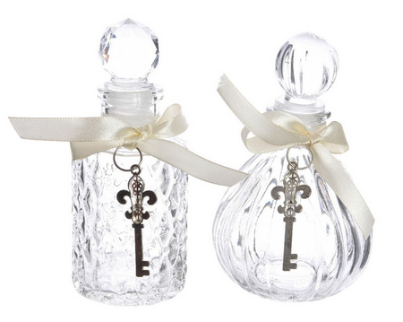 Fles glas sleutel transparant a2