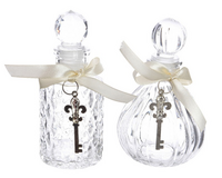 Fles glas sleutel transparant a2