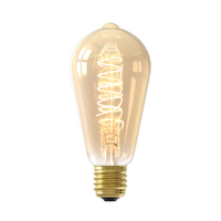 Flex rustiek 250lm e27  goud 2100k